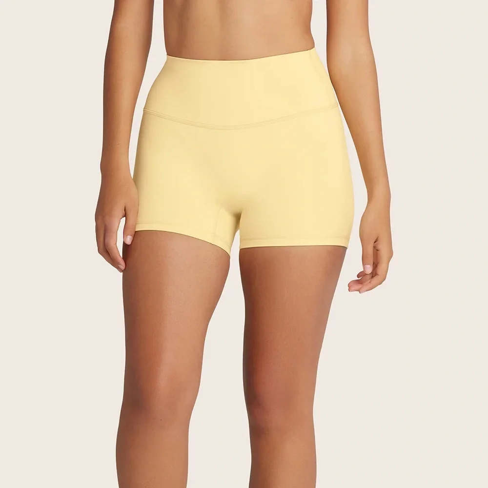 *EXCLUSIVE* SET Active Butter Yellow Breathe Shorts Set - Picture 6 of 8